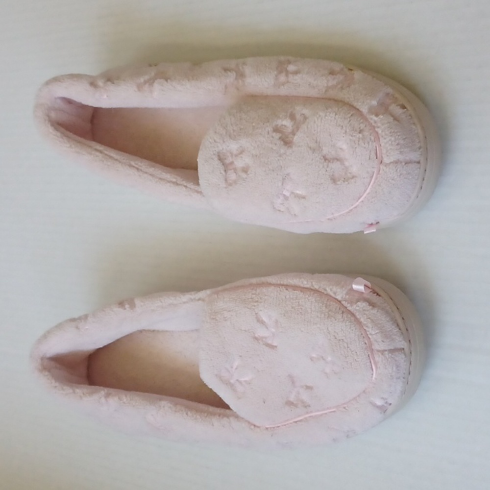 4/$30 Pink Fleece Slippers - Size 9-10
